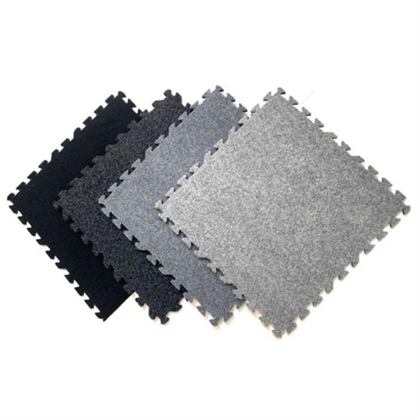 10x20 Plush Comfort Carpet Tile, Plush Carpet Interlocking Floor Tiles
