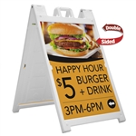 27"W A-Frame Double-Sided Folding Sign
